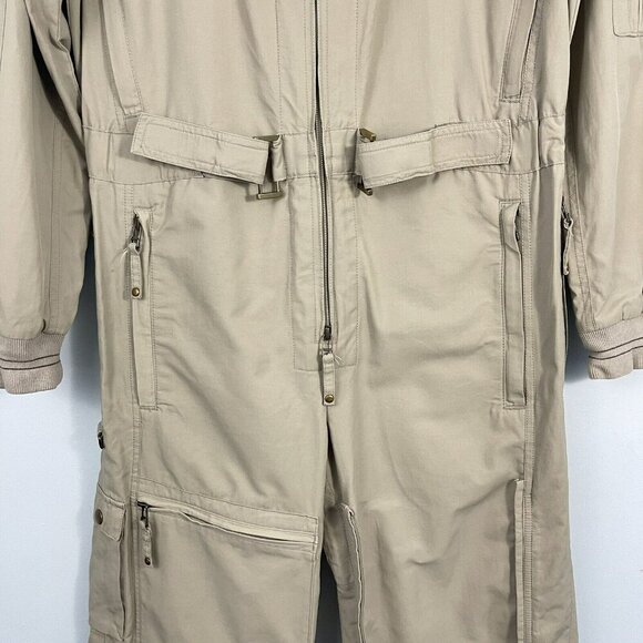 Pro Flight Suits by John Douglas Aviator Wear Beige Pilots Jumpsuit Small - Picture 5 of 16
